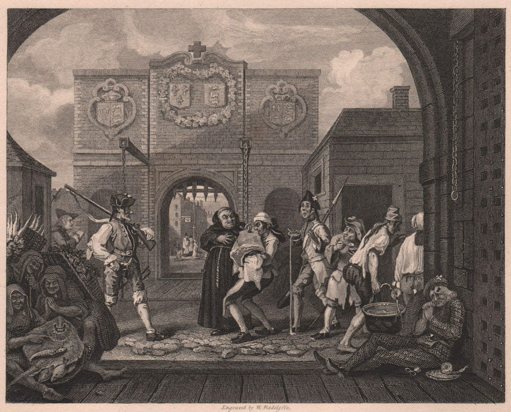 'Gate of Calais; “O the roast beef of old England”'. After William HOGARTH 1833